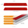 Car Truck Bumper Safety Reflective Sticker Decal Reflector (USA Designed & Made)