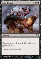 4x Soul Feast MTG 9th Edition NM Magic Regular