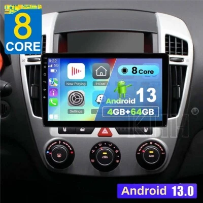 4+64GB Autoradio CarPlay 9'' Android GPS Navi Wlan BT für Kia Ceed ED 2006-2009 - Bild 1 von 4