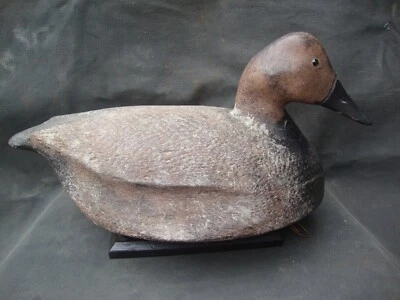 ANTIQUE CANVASBACK PRIMITIVE HUNTING DECOY MICHIGAN OLD LURE NR - Image 1 of 4