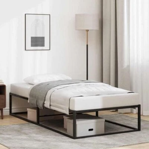 Ottoman Storage Bed Frame without Mattress Black King Single - Picture 1 of 9