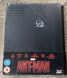 Marvel Antman Ant-Man 3D 2-Discs Bluray UK Steelbook Limited Edition NEW - Picture 1 of 2