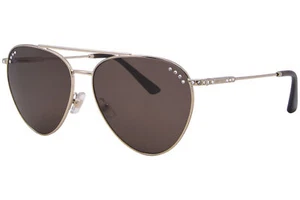 Jimmy Choo JC4002B 300673 Sunglasses Women's Pale Gold/Dark Brown Pilot 60mm - Picture 1 of 5