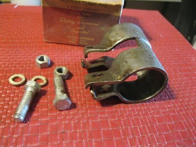 NOS 1939-1941 Plymouth exhaust clamp kit, complete, rust free! - Image 1 of 2