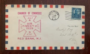 1929 Air Mail Air Meet Red Bank New Jersey 5 cent stamp - Picture 1 of 1