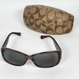 Coach 811 Pflaume Damen Sonnenbrille mit Etui gebraucht - Bild 1 von 24