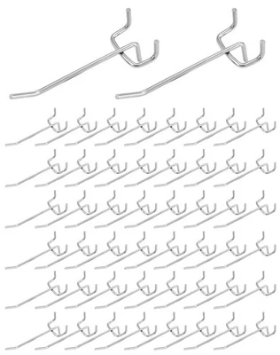 QWORK® 60X ganci per pannello forato portautensili ganci da parete per attrezzi - Immagine 1 di 4