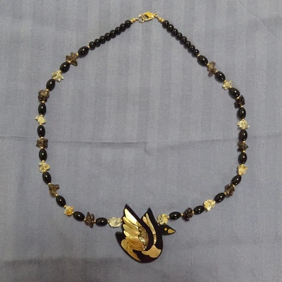 Lee Sands Statement Necklace Bird Beaded - Image 1 of 4