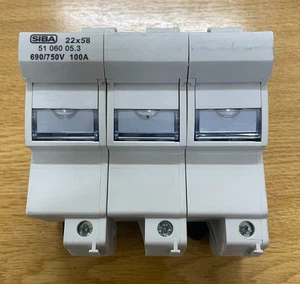 SIBA 51 060 05.3 100A 3P fuse holder ( L21 ) - Picture 1 of 3