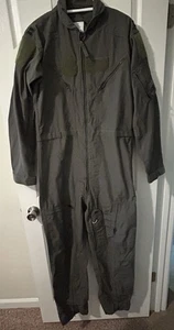 US MILITARY FLUGANZUG SOMMER FLIEGER OVERALL 42L Freedom, grün CWU-27/P - Bild 1 von 8