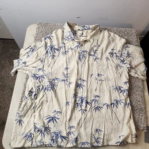 Vtg Chefwear Button Down Hawaiian Collared Shirt Floral Tropical 3xl - Picture 1 of 10
