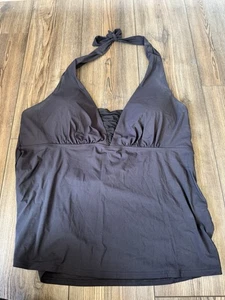 Lands End Neckholder schwarz griechischer Stil Tankini Oberteil - 18 - Bild 1 von 5
