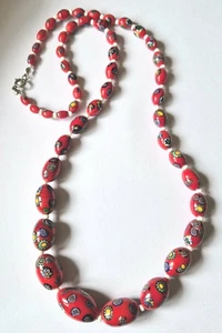 vintage murano glas perlenkette - Bild 1 von 3