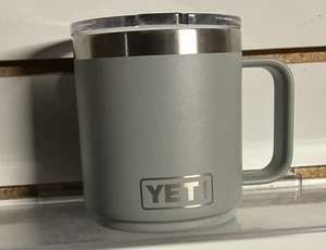 Yeti Rambler 10oz Stackable Mug w/ Magslider Lid Granite Gray EUC - Picture 1 of 10