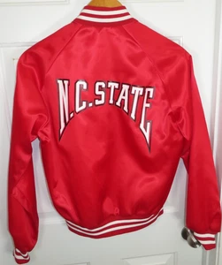 Vintage Chalk Line NC State Wolfpack Varsity Bomber Jacket Size Medium - Picture 1 of 6