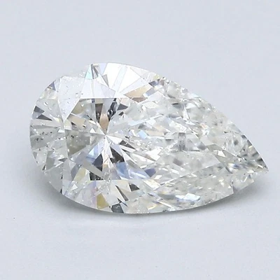 Pear Cut 1.49 Carat Cert. AGI Natural Mined Diamond Loose H color SI3 clarity - Image 1 of 2