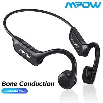 Wireless Bone Conduction Headphones Bluetooth Earphones Sport Earbuds Headset - Image 1 of 4