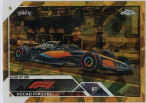 2023 Topps Chrome Sapphire Formula 1 Oscar Piastri Gold /50 Rookie Card #42 - Bild 1 von 3