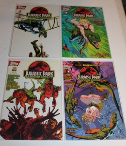 Complete Set Jurassic Park Raptors Attack 1 2 3 4 NM Comics 1994 Movie BOARDED - Picture 1 of 7