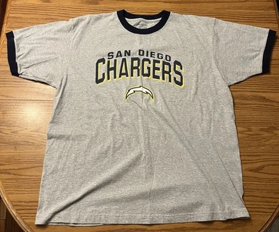 Camiseta San Diego Chargers Para Hombre Gris/Azul Marino De Colección NFL Y2K 2000s Talla XL Foto 1 de 4