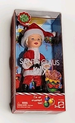 Kelly Club SANTA CLAUS Doll Ornament Rocking Horse 2003 Mattel B1347 NIB Barbie - Image 1 of 4