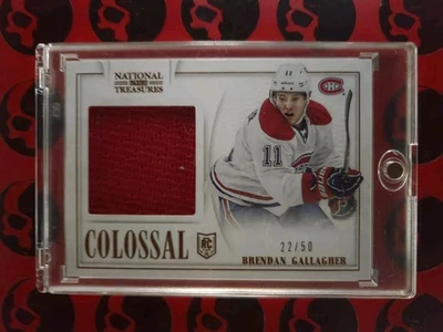 2013-14 Brendan Gallagher Panini /50 National Treasures Jersey #CO-BG Rookie   - Image 1 of 2