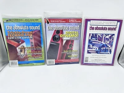 The Absolute Sound 3 Issues June/July 2001, Feb/Mar 2004, & April/May 2004 NEW - Image 1 of 4