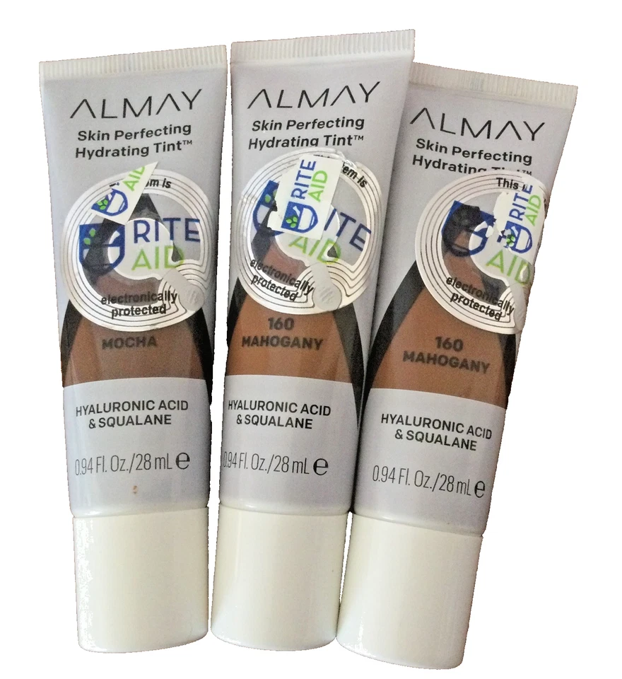3 Almay Tint Skin Perfecting Hydrating Tint Hyaluronic Acid 2 Mahogany & 1 Mocha - Image 1 of 4