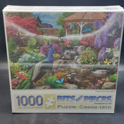 Peacock Paradise By Alan Giana 1000 Piece Jigsaw Puzzle New Sealed Rare - Image 1 of 2