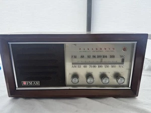 Panasonic FM AM Tube Radio VTG Band RE-784A w/ Cord Antenna WORKS Japan 17 3/8" - Picture 1 of 10