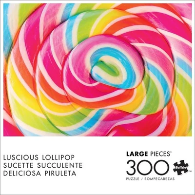 Luscious Lollipop Large Size 300 Pc Jigsaw Puzzle,  New-Sealed Box! - Image 1 of 4