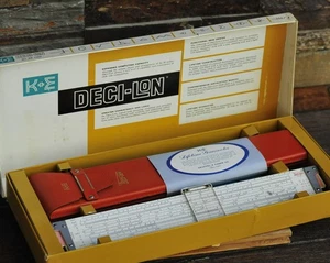 Vintage Keuffel & Esser K&E Deci-Lon 68-1100 Rechenschieber Komplettset - Bild 1 von 22