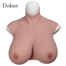 B-K Cup Plus Size Silicone Breast Forms Breastplate Fake Boobs With Veins Skin