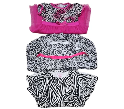 Vestido Health Tex Youngland George Niñas 4T Rosa Estampado Animal Manga Corta Lote 3 Foto 1 de 4