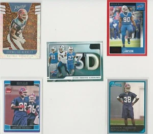 CORNELIUS BENNETT, SHAQ LAWSON-ASHTON YOUBOTY 5 CARD BUFFALO BILLS DEFENDERS LOT - Picture 1 of 24