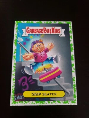Green 2016 Garbage Pail Kids 25a SKIP SKATER American As Apple Pie GPK Sticker - Image 1 of 2