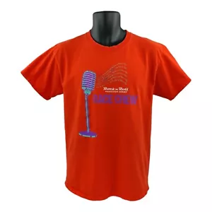 Rock N Roll Marathon Series Mens Medium T-Shirt Volunteer Race Crew Microphone - Picture 1 of 8