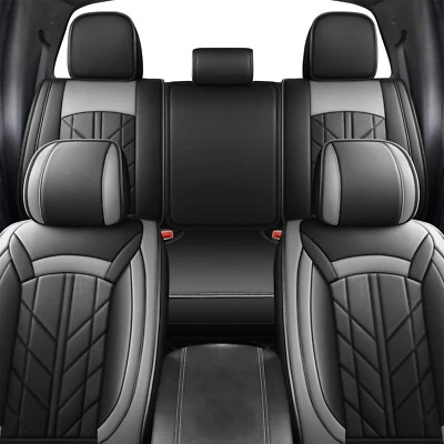 Car Seat Cover Custom Fit For Ford Ranger 2019-2024 Front & Rear 5 Seat Full Set - Image 1 of 4