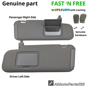 2007 2008 2009 MAZDA CX-7 SUNVISOR SET SUN VISOR SHADE PAIR SUNVISORS OEM GRAY - Picture 1 of 15