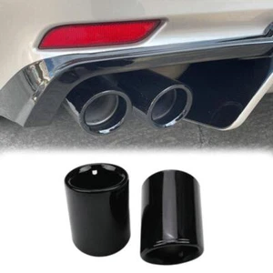 Gloss Black Rear Exhaust Muffler Tip End Pipe 2Pcs For 18-23 Toyota Camry SE/XSE - Picture 1 of 9