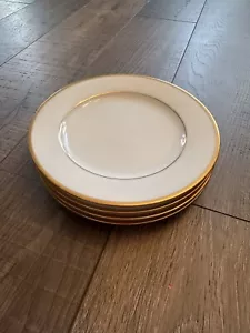 4) PRINCESS HOUSE DESSERT PLATES PRINCESS HERITAGE GOLD TRIM - Picture 1 of 5