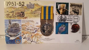 BENHAM FIRST DAY COVER with 1950-1953 KOREA MEDAL - Picture 1 of 2