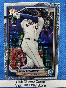 2024 #48 Yordan Álvarez Bowman Cromo Béisbol Mega Mojo Refractor Astros - Imagen 1 de 2