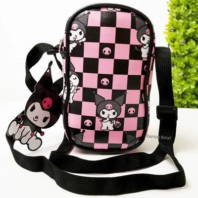 Bolsa de ombro Sanrio Kuromi mini bolsa tiracolo bolsa carteira presente licenciada - Imagem 1 de 4