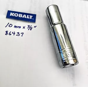 KOBALT 10 mm x 3/8" DR DEEP SOCKET 6 Point #86437 Free USA Shipping - Picture 1 of 3