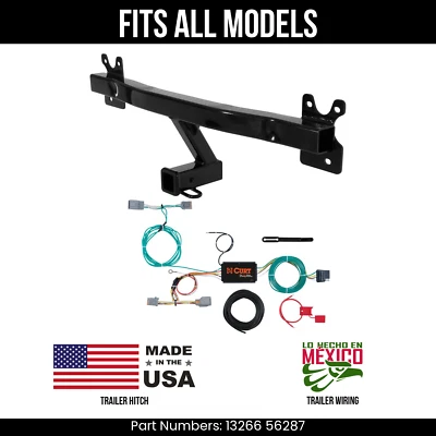 适用于 16-18 沃尔沃 V60 拖车挂接 +4 路线适用于所有型号 Curt 13266 56287 — 第 1/4 张图片