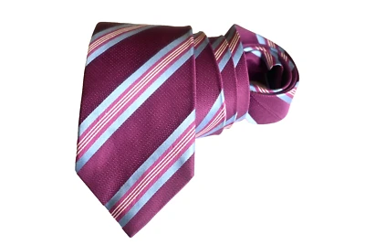 DAVID DONAHUE CORBATA HOMBRE MORADO/RAYAS Ancho: 3.25" Largo: 59" Foto 1 de 4