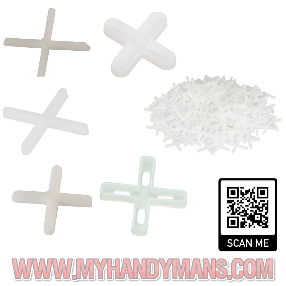 1.5mm, 2mm, 3mm, 4mm, 5mm, & 7mm Tile Spacers Wall & Floor Tile Spacers Easy Use - Image 1 of 1