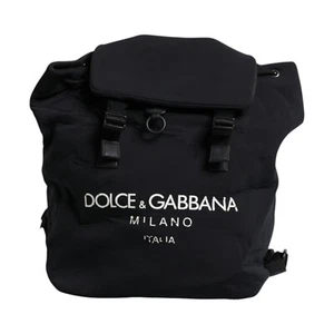 DOLCE & GABBANA Tasche schwarz Neopren Nylon DG Logo Schulrucksack Borse 1620usd - Bild 1 von 9