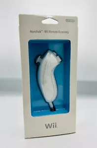 Nintendo Wii White Nunchuck Remote Accessory - New in Box - Some marks on Box - Picture 1 of 6